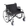 Drive Medical Sentra EC Heavy Duty Extra Wide Wheelchair, Desk Arms, 26" Seat std26ecdda